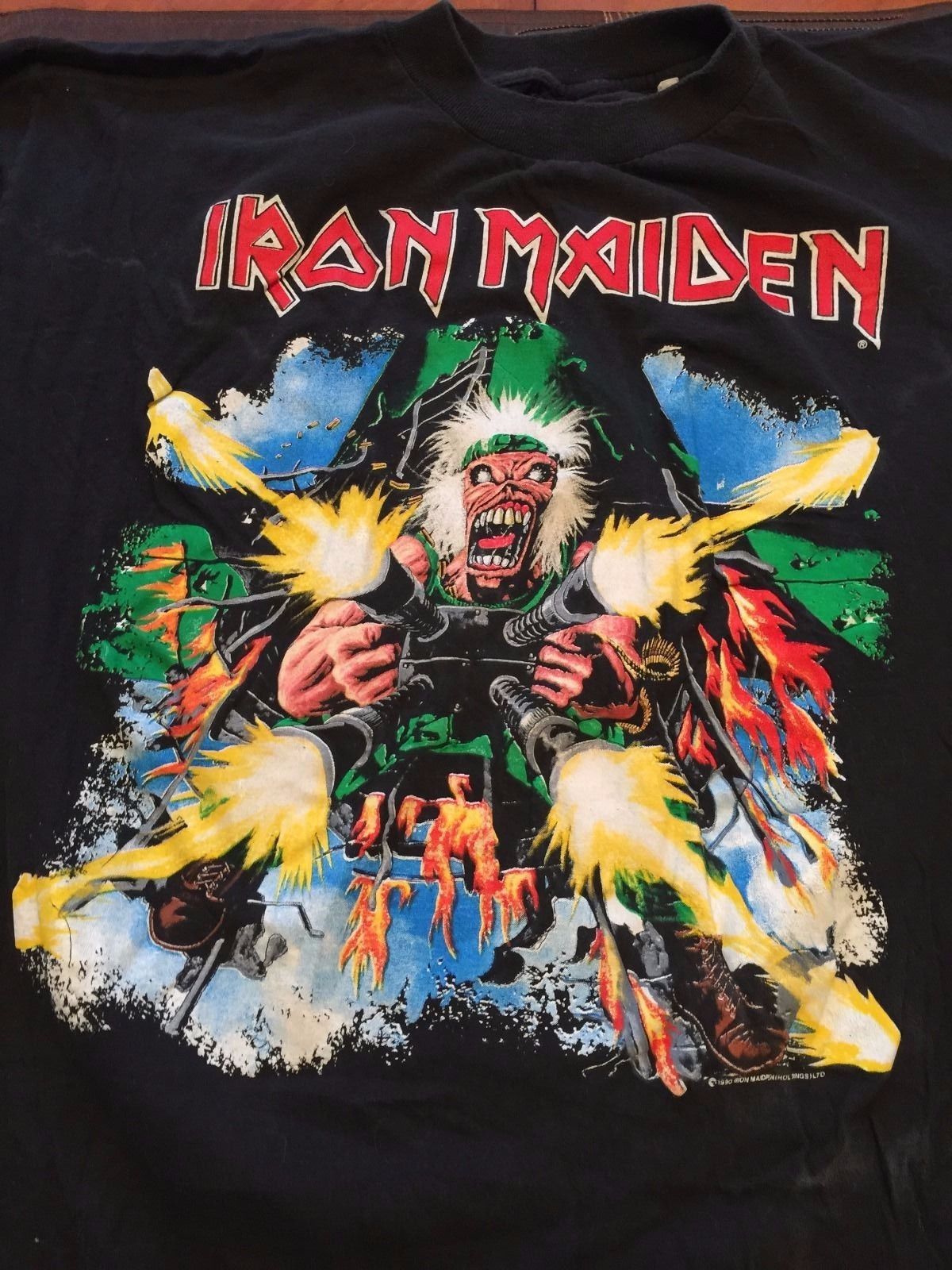 vintage iron maiden t shirt