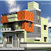 Flat roof house Tamilnadu style