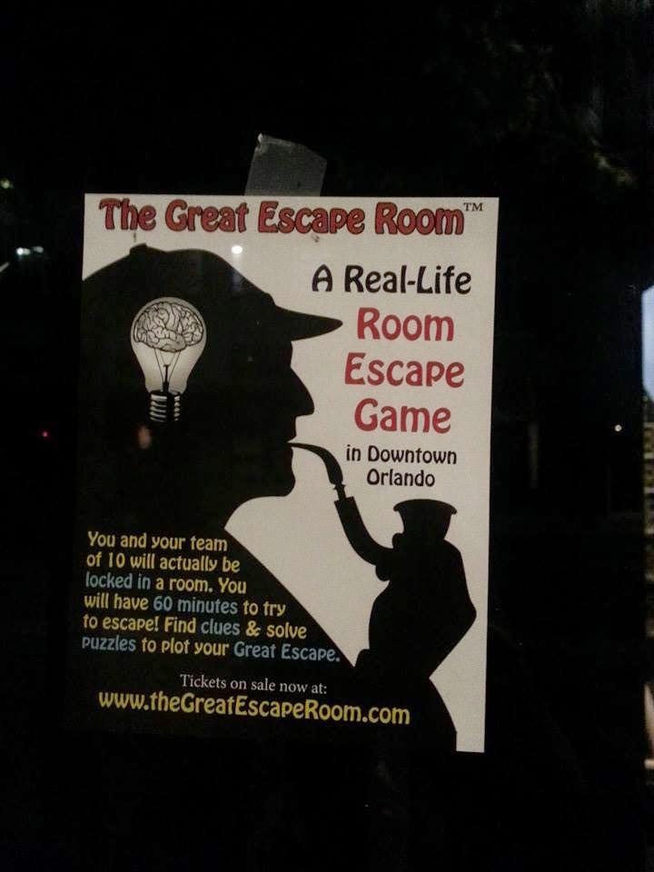 The Unknown Florida The Great Escape Room Orlando Fl