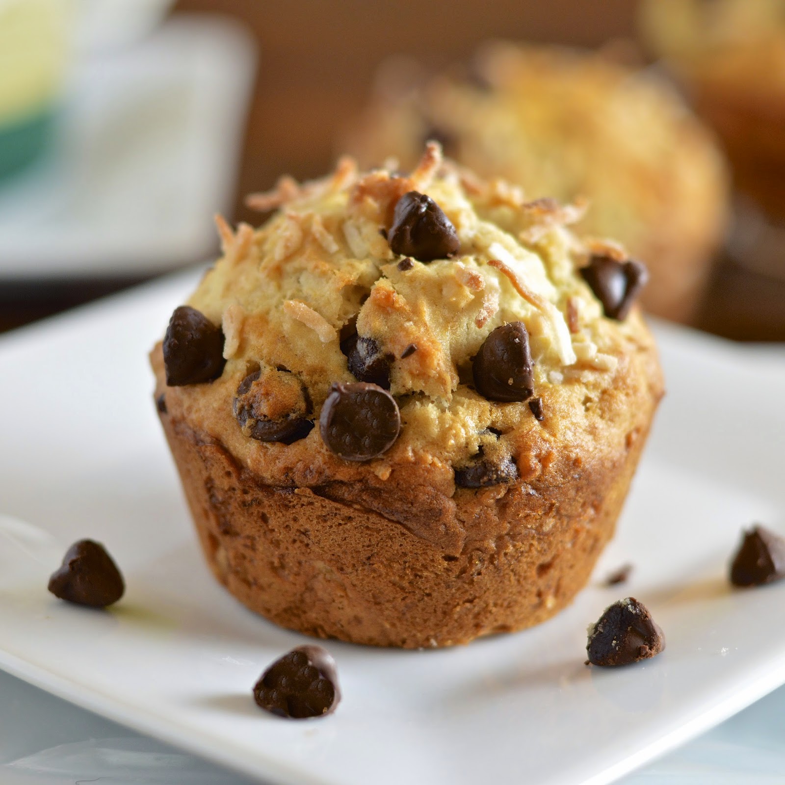 These banana coconut chocolate muffins will sweeten your morning and include a gluten free option.