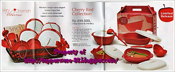 Tupperware-Cherry Red Collection
