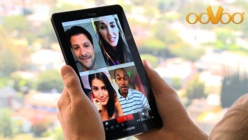 ooVoo Four way Video call feature available in the latest update app for iOS device.