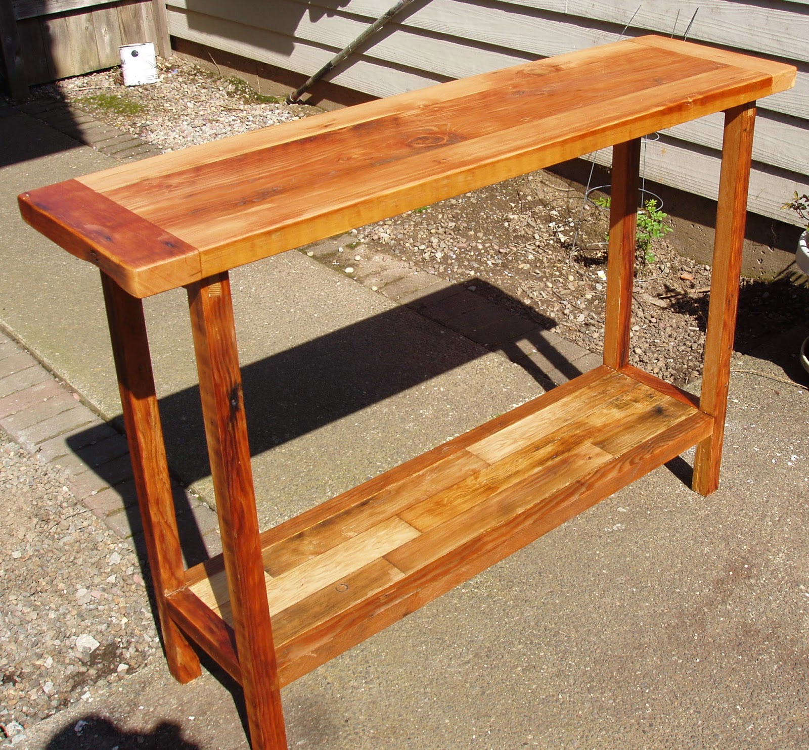 driftedge woodworking Reclaimed Douglas Fir Side Table. 395.00