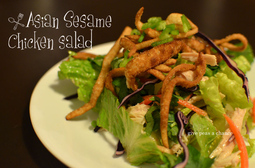 Give Peas a Chance Asian Sesame Chicken Salad