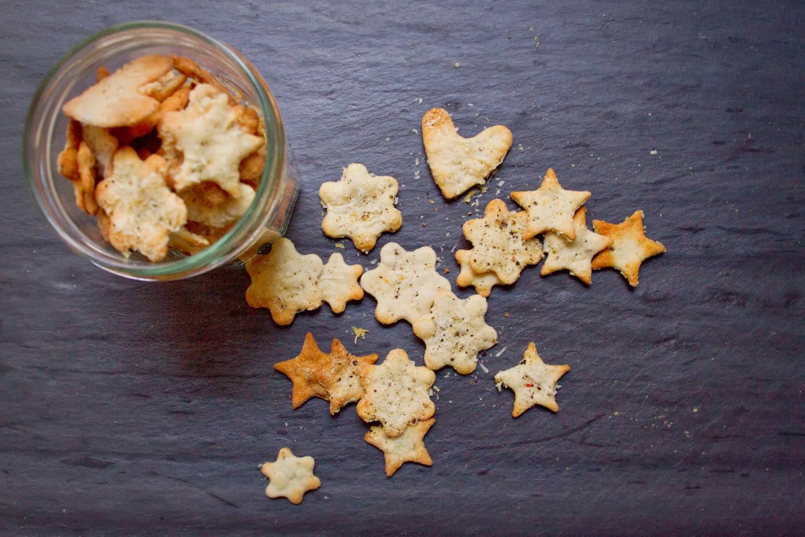 Little Market Kitchen Pecorino Romano Black Pepper Crackers