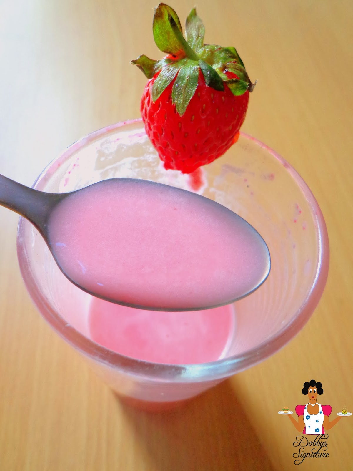 Review Cowbell strawberry flavored milk drink Dobby's Signature