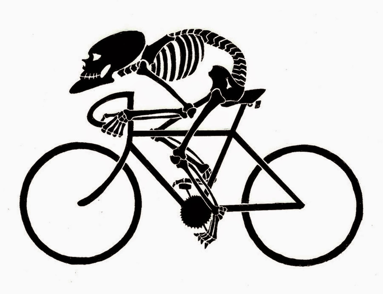 Skeleton On Bicycle