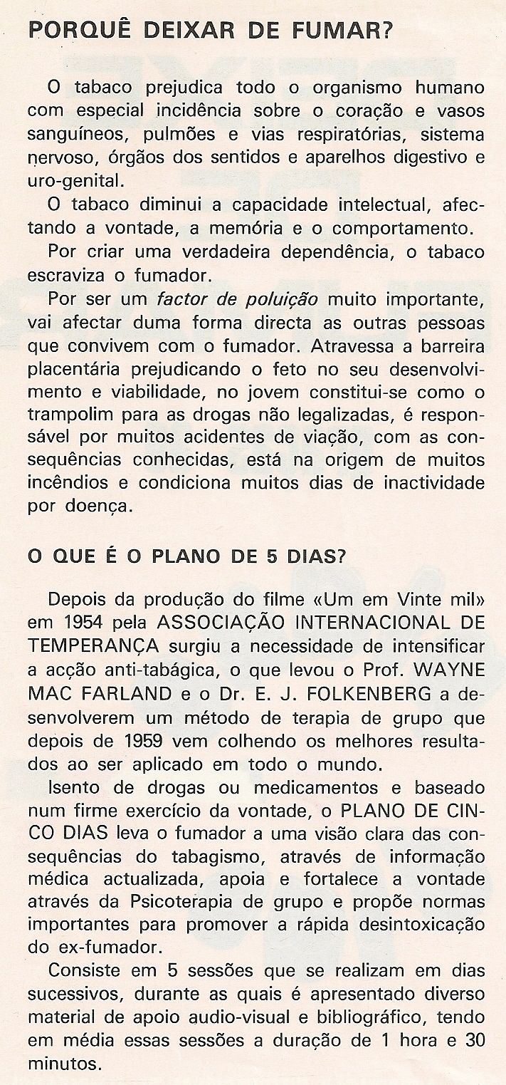 Deixar fumagem de você vai se recuperar