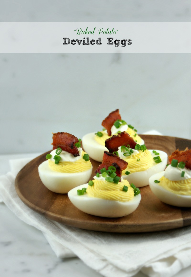 Authentic Suburban Gourmet “Baked Potato” Deviled Eggs Friday Night