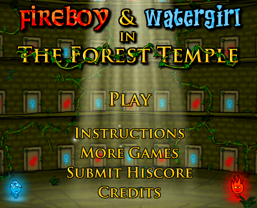Niño fuego y niña agua - Fireboy and Watergirl The Forest Temple