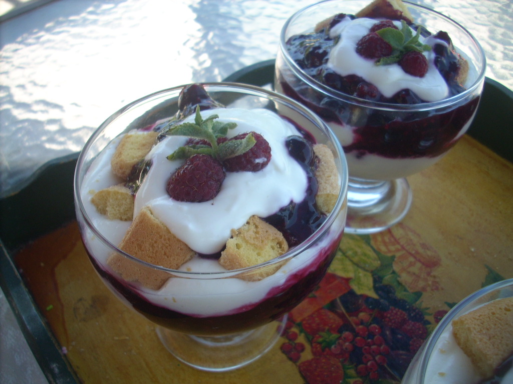 Canela kitchen (gloria) Greek yogurt Berry Trifle
