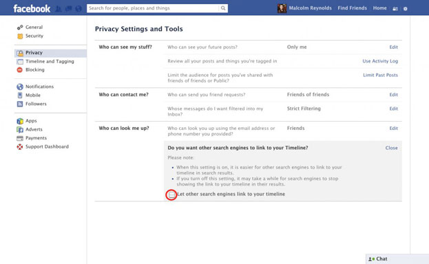 Ẩn mình trên Facebook tránh bị người khác làm phiền FB của bạn