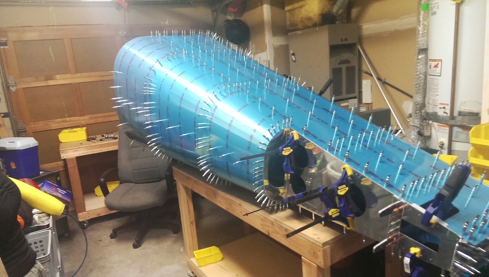 In Plane View Match drilling and disassembling the tailcone.