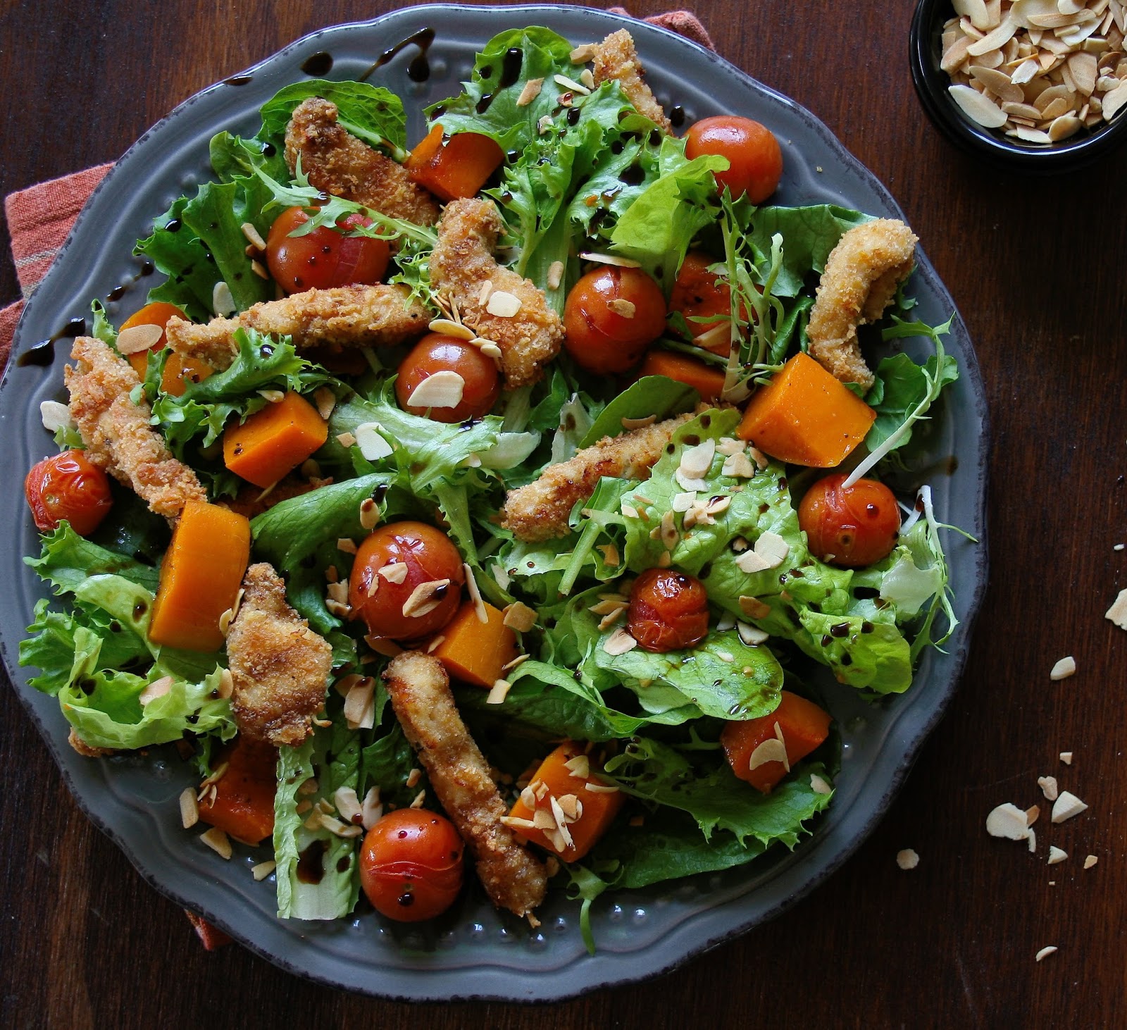 Cupcakes & Couscous Summer Chicken Goujon Salad
