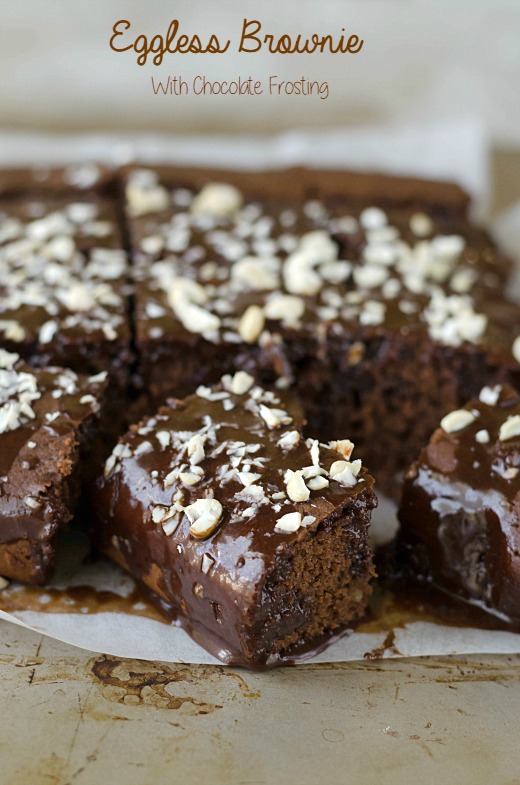 Eggless Brownies /Eggless Buttermilk Brownies Nalini'sKitchen