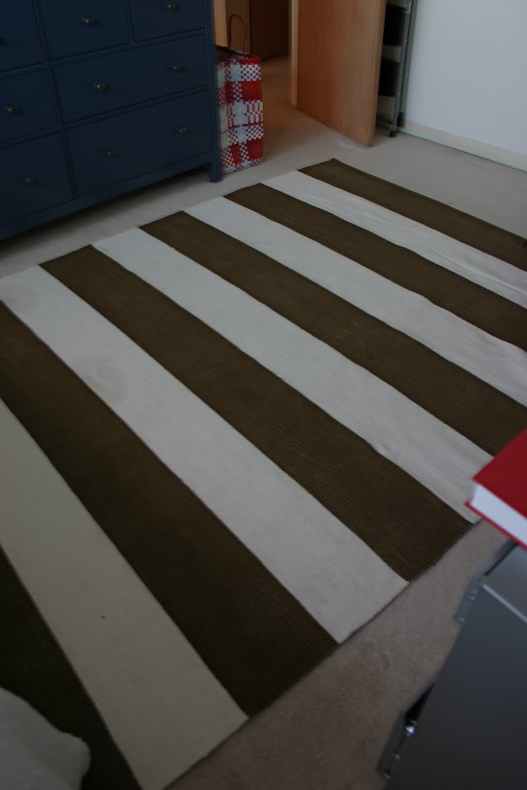 james and jessica ikea hack my striped rug!