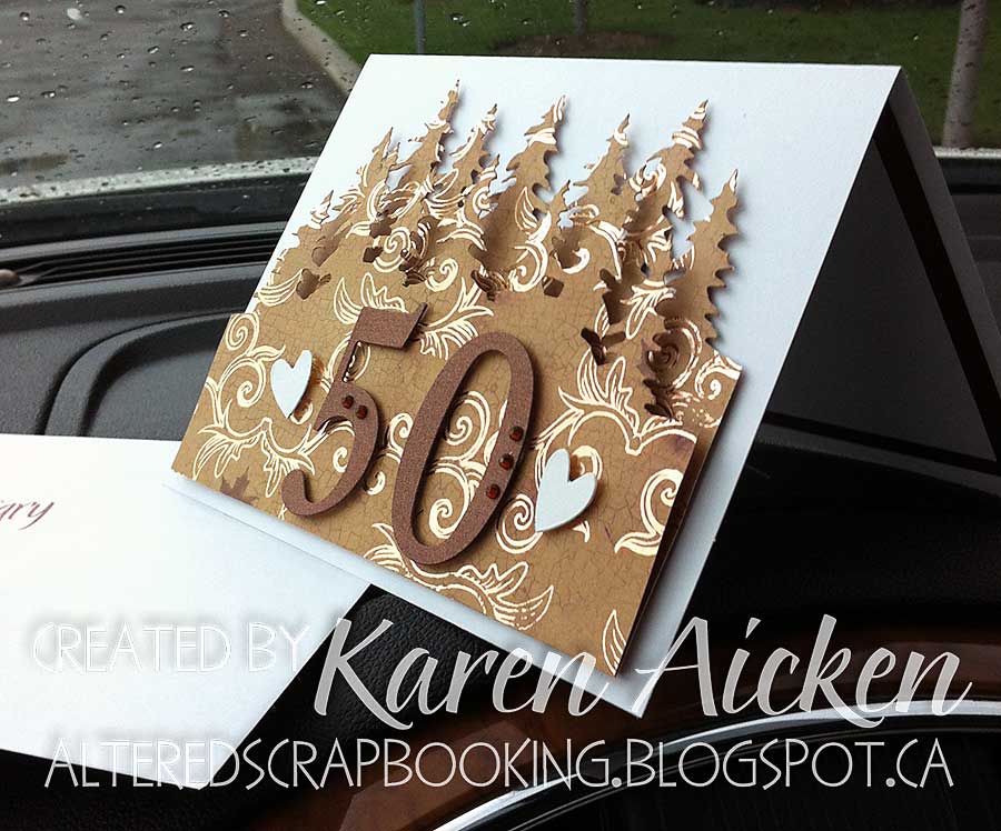 Altered Scrapbooking Unusual Anniversary Card