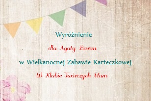 wielkanocne wyróżnienie