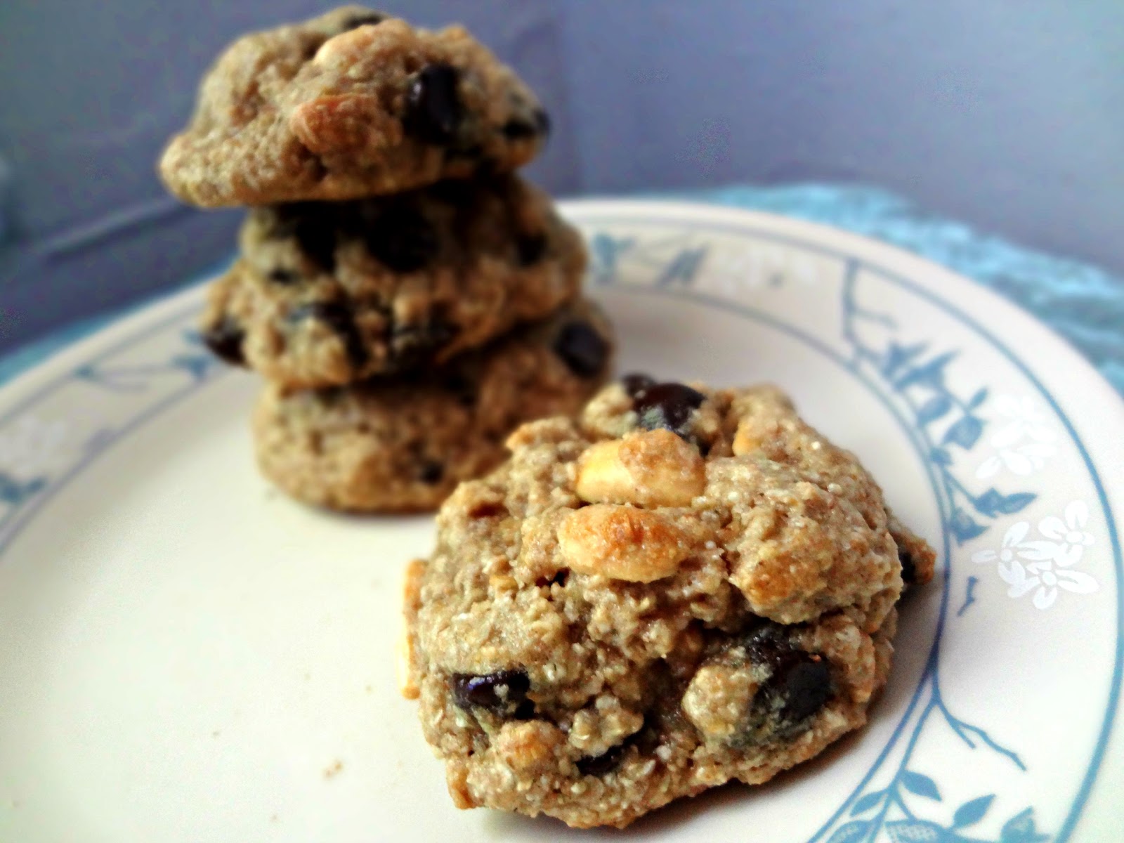 The Cooking Actress Healthy and Chewy Chocolate Chip Cookies with Nuts