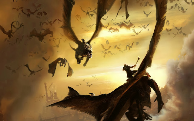 Wallpaper Lair Dragons