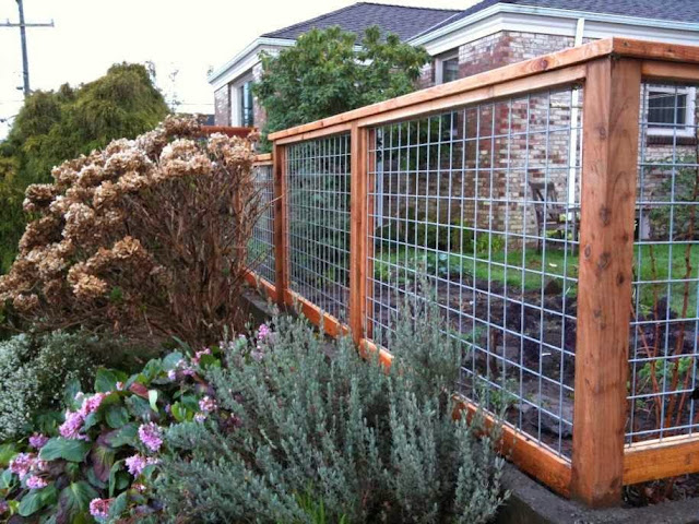 Fence Designs Wood and Wire picture