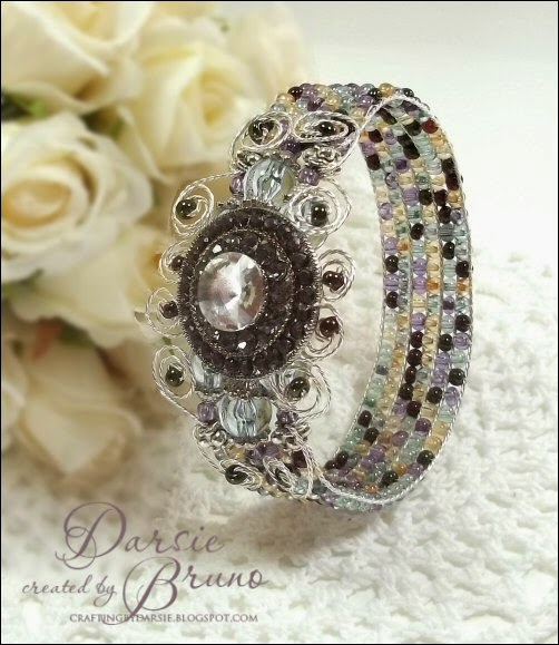 Crafting with Darsie Swirled Wire Loom Bracelet