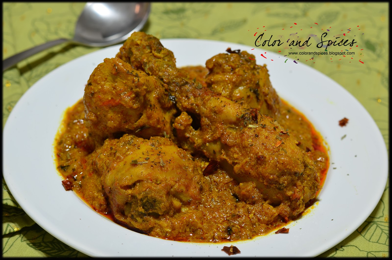 Color and Spices Kasuri Methi murg..Fenugreek chicken curry