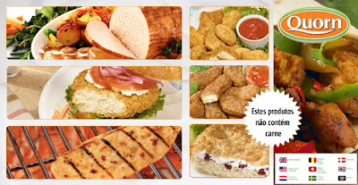 Produtos vegetarianos da empresa Quorn