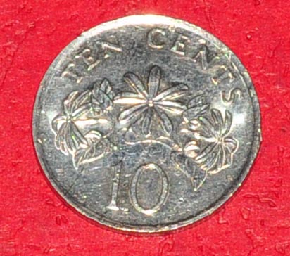 Singapore+10+cent+coin