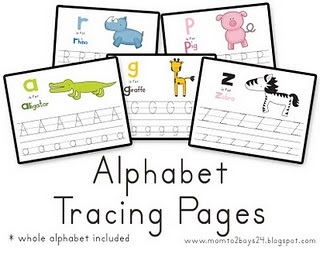 Homeschool Parent: FREE alphabet tracing pages