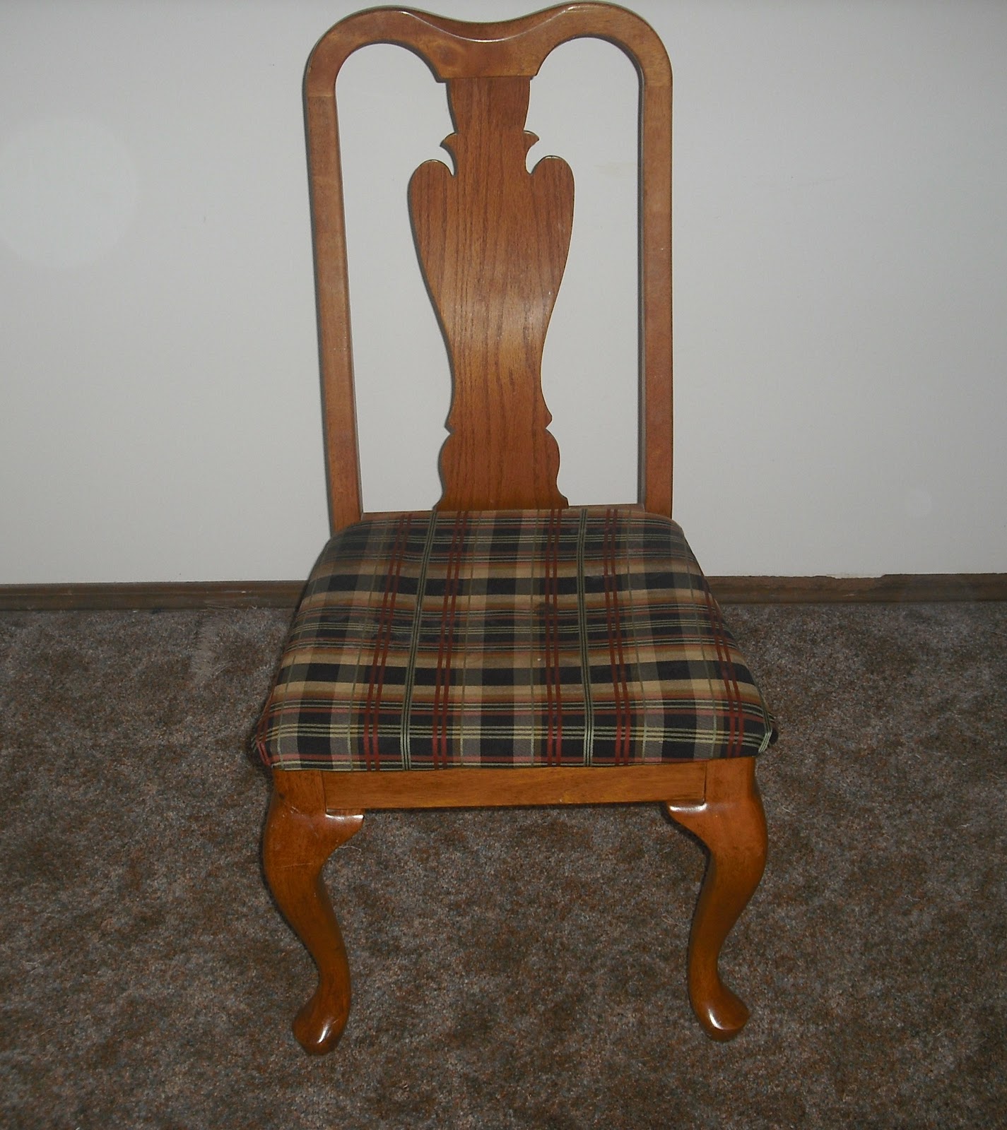 Sew With Steph First Project of 2012 Reupholstering Dinning Room Chairs