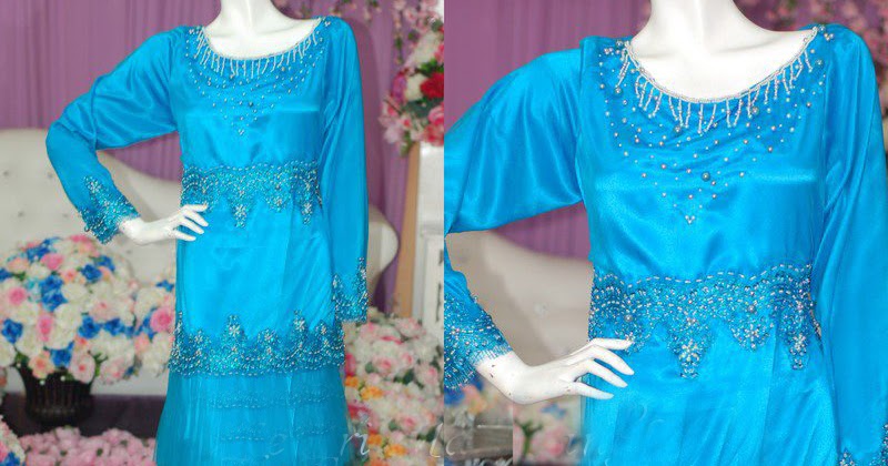 baju pengantin dress kerah tinggi