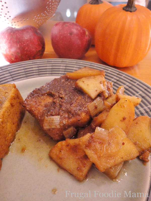 Frugal Foodie Mama Slow Cooker Apple Butter Pork Chops