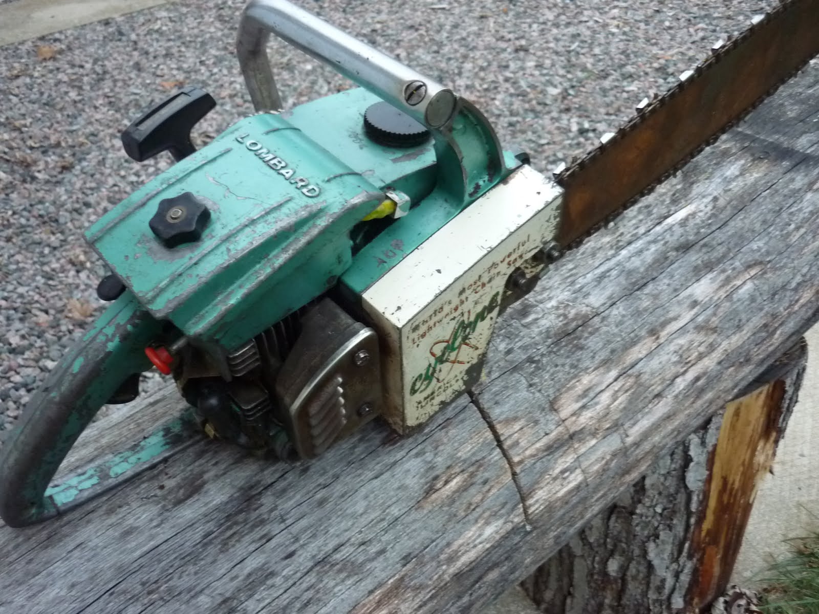 VINTAGE CHAINSAW COLLECTION LOMBARD CYCLONE.