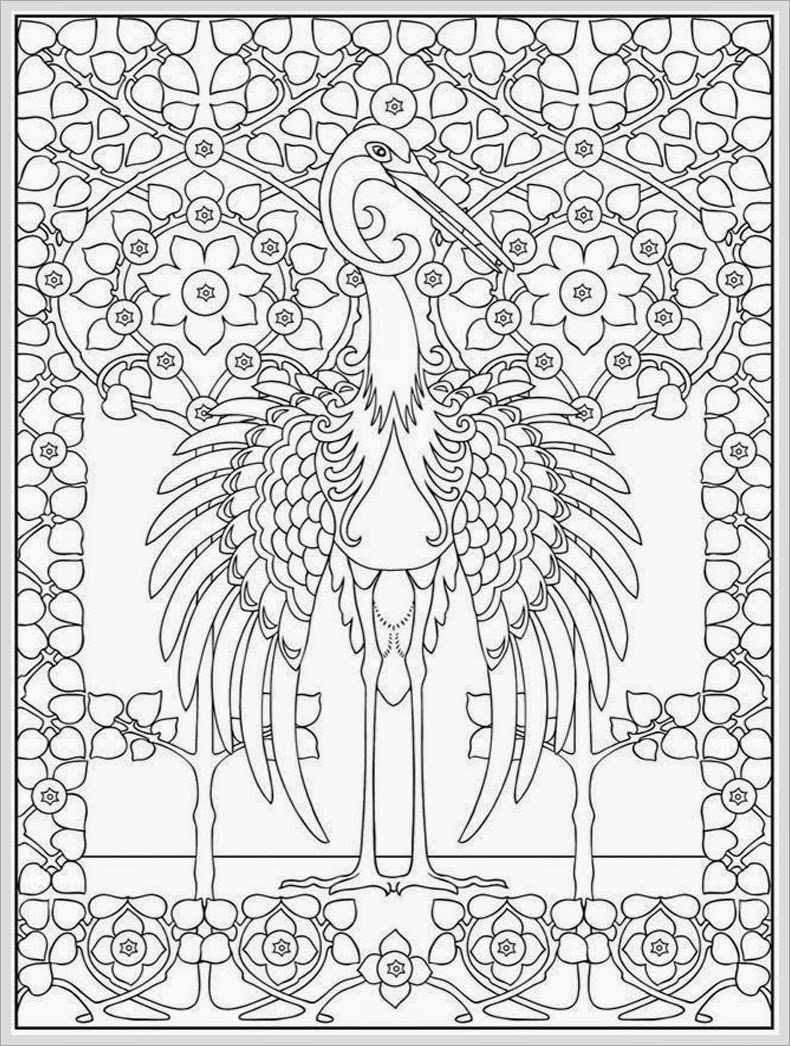 Coloring Pages For Adults Birds : Heron bird adult coloring pages free realistic Coloring Pages For Adults Birds : Heron bird adult coloring pages free realistic