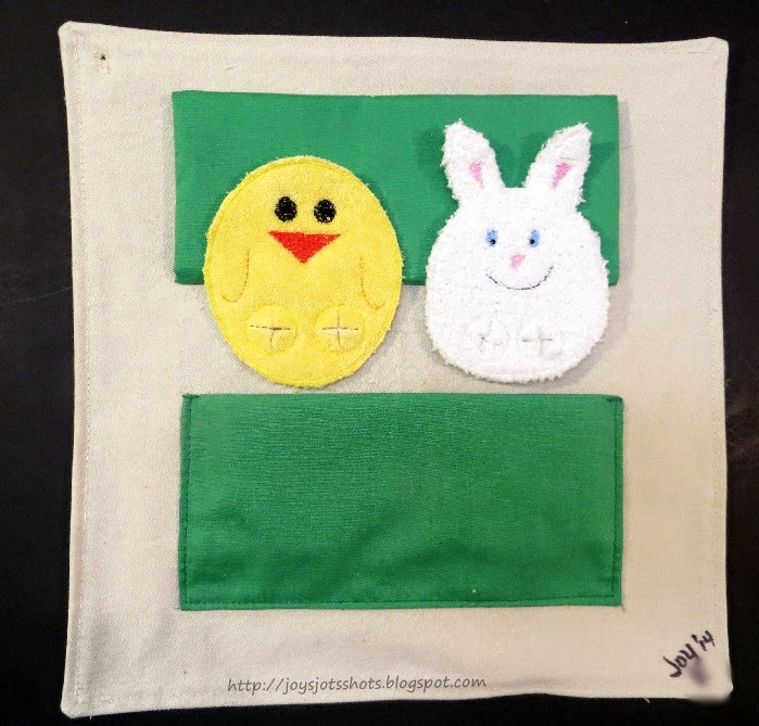 Joy's Jots, Shots & Whatnots Quiet Book Page Bunny & Chick Finger