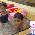 2nd day ~ petang...swimming time and yg paling happy sekali.....