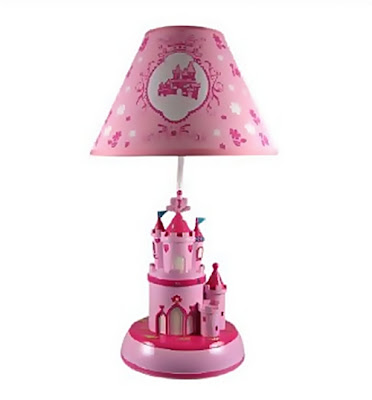 Pretty Pink Princess Castle Table Lamp With Shade