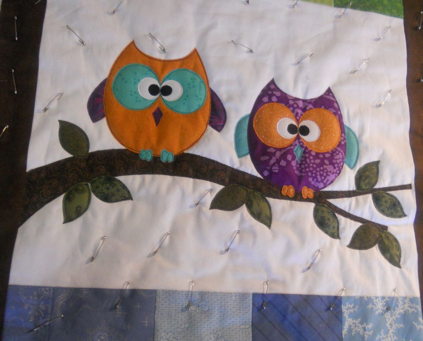Katie's Quilts and Crafts Jaime's baby Owl Quilt.