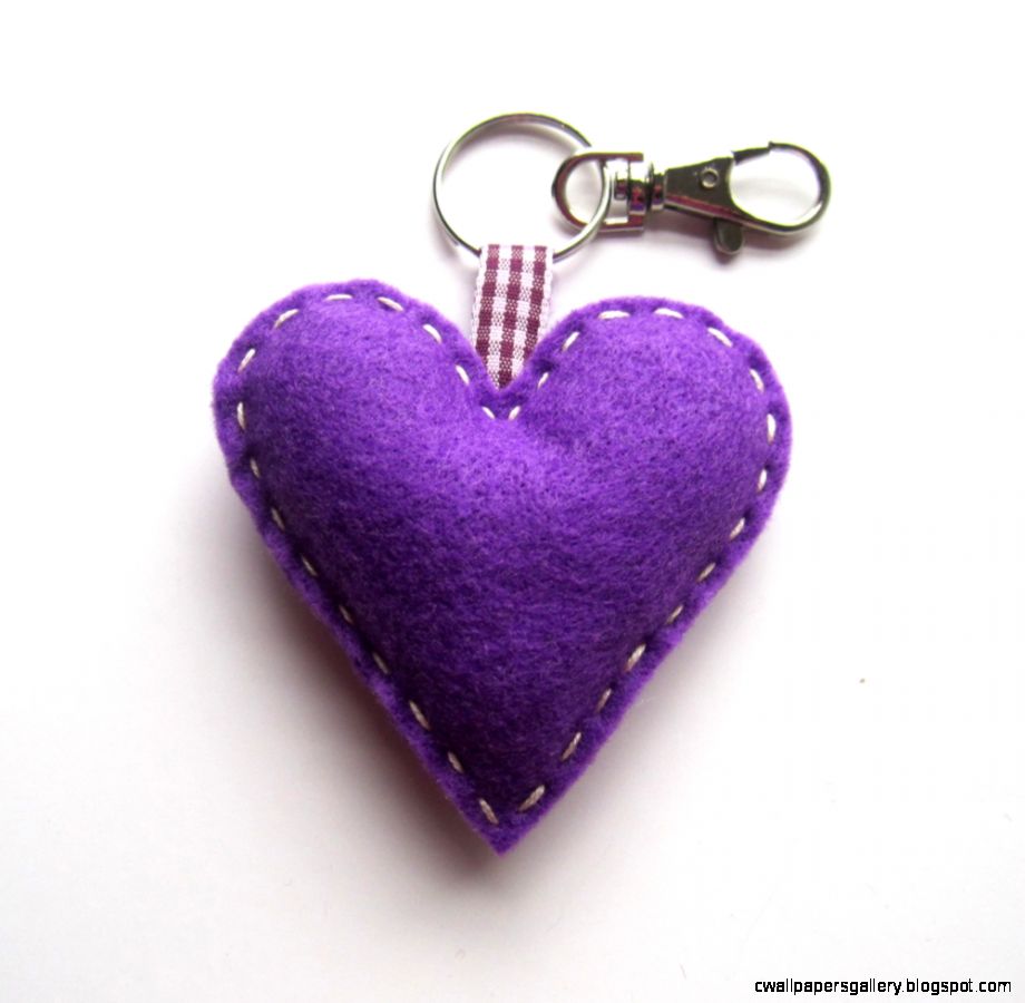 Purple Love Heart Keyring Charm on Luulla Purple Love Heart Keyring Charm on Luulla