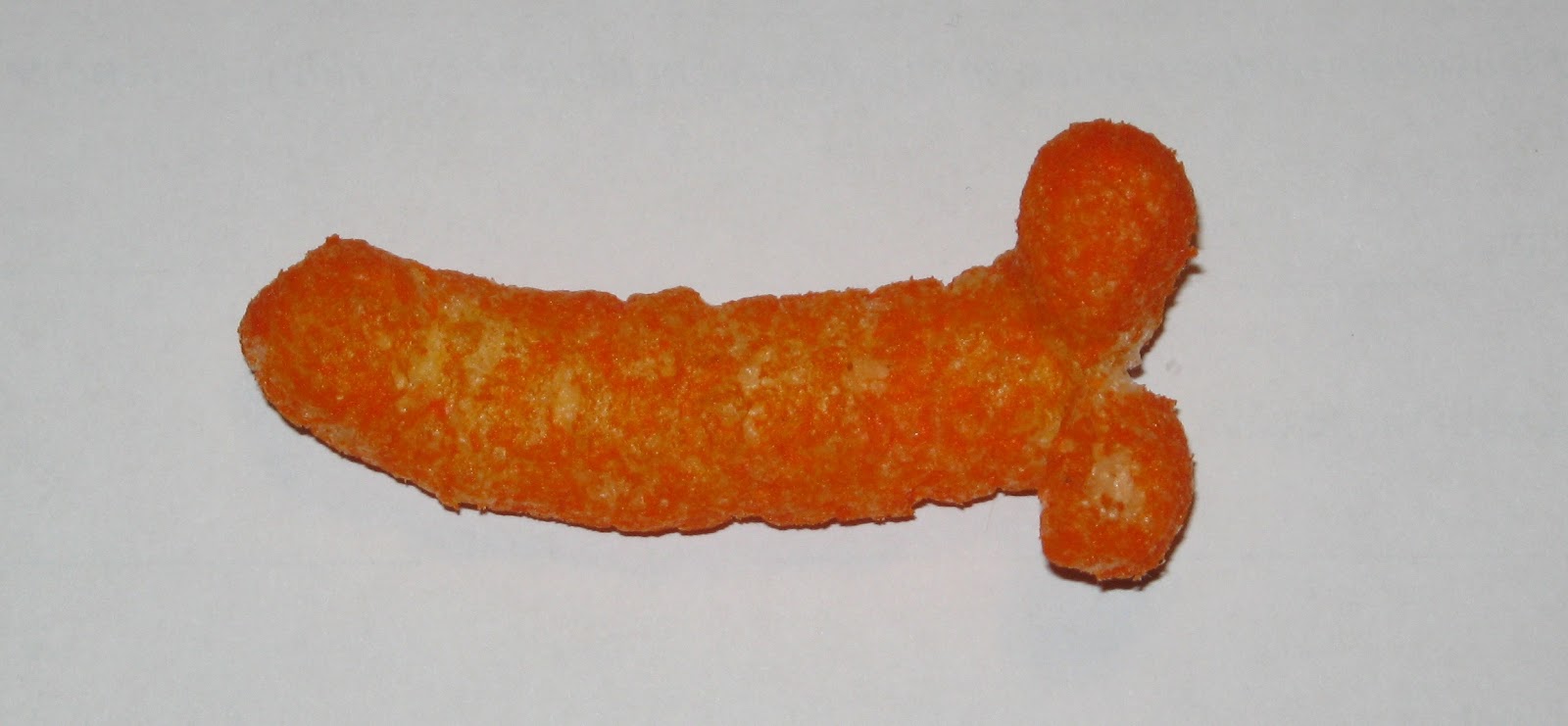 Penis shaped Cheeto Cheese curl.