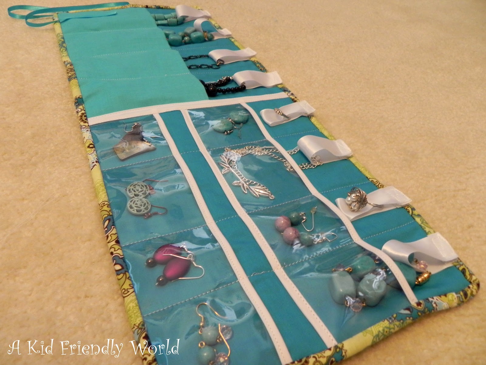 A Kid Friendly World Travel Jewelry Holder Tutorial