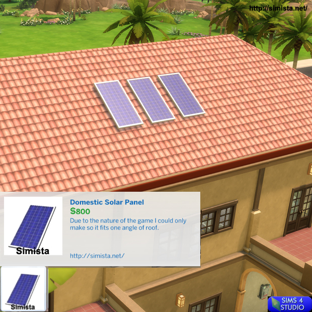 My Sims 4 Blog * Domestic Solar Panel by Mr S
