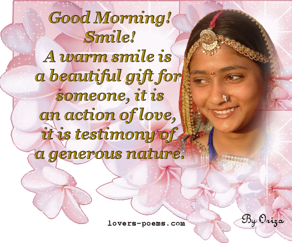 Gifs, Love Messages Good Morning! Smile!