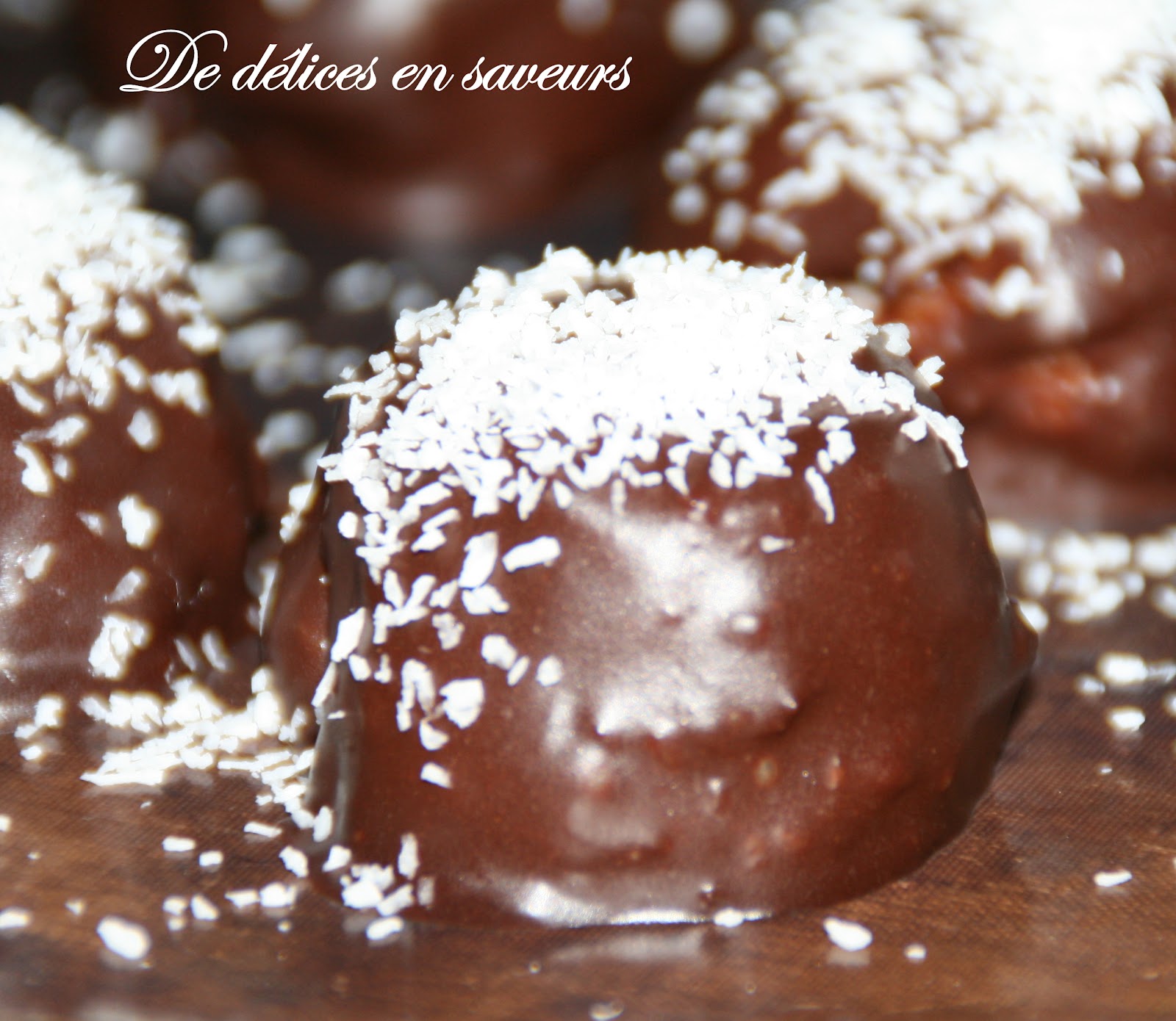 De délices en saveurs Rochers noix de coco façon bounty