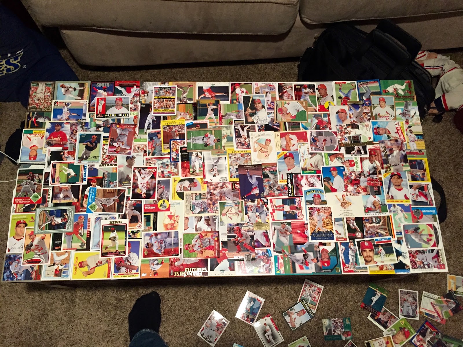 Autographs Anonymous DIY Decoupaged Baseball Card Table