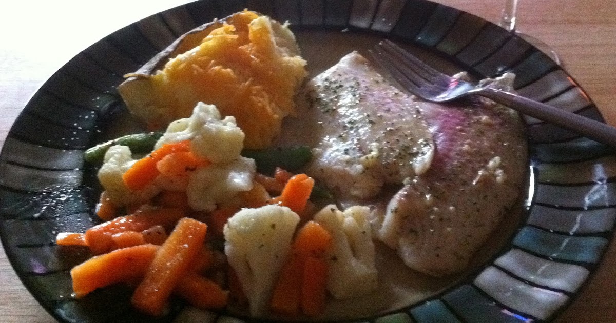The Singing Chef Baked Garlic Lemon Tilapia and Stuffed Baked Potatoes