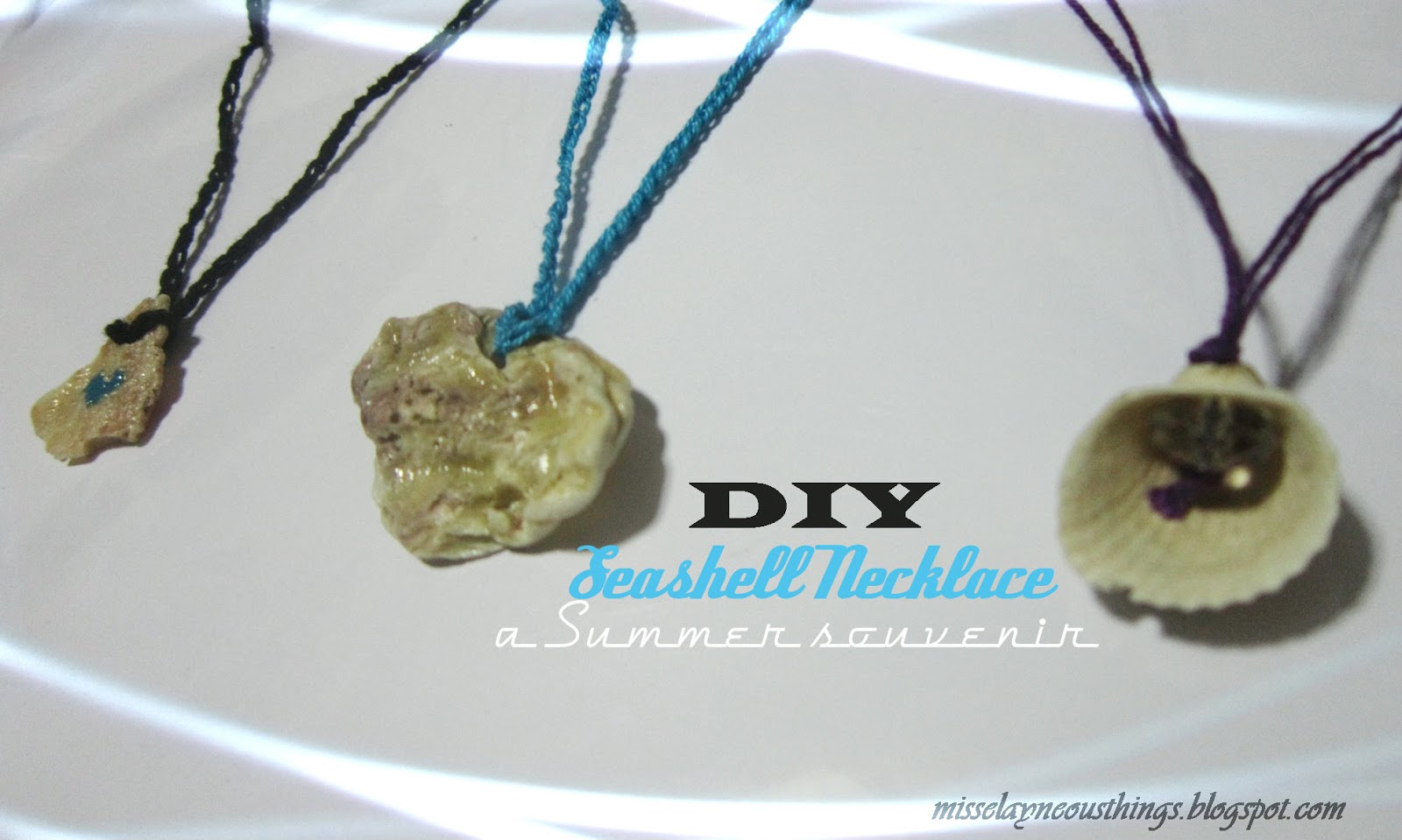 DIY Seashell Necklace A Blog about Misselayneous Things