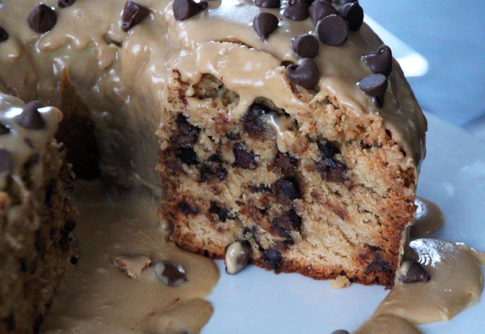 Life Is Sweets Peanut Butter Chocolate Chip Pound Cake with Peanut