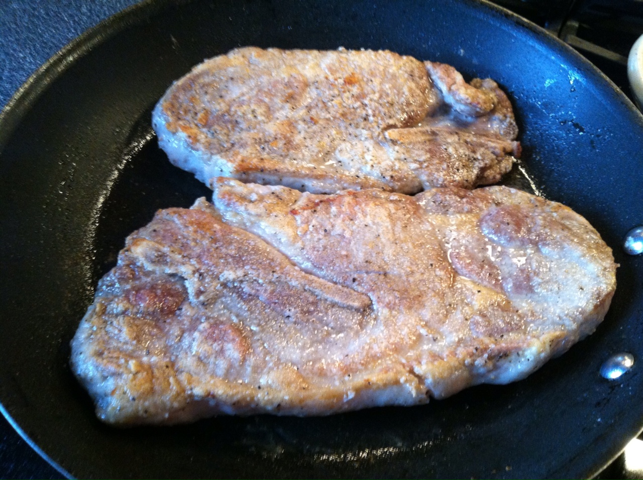 Slow Cooker BBQ Pork Steak and “Baked” Potatoes Pigtails and Pork Chops